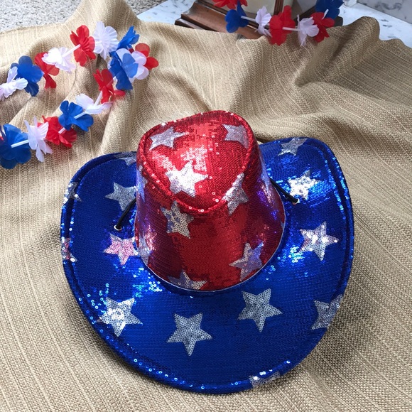 Fourth of july cowboy hat Clearance